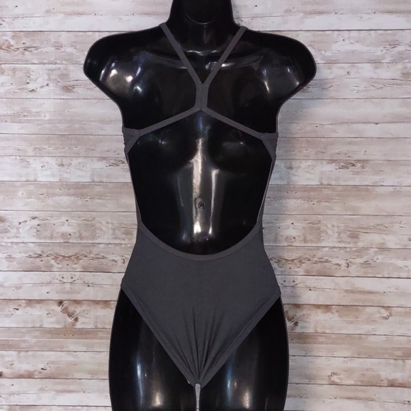 Adidas Solid Stripes C - Back One Piece Swimsuit Juniors - Picture 9 of 14